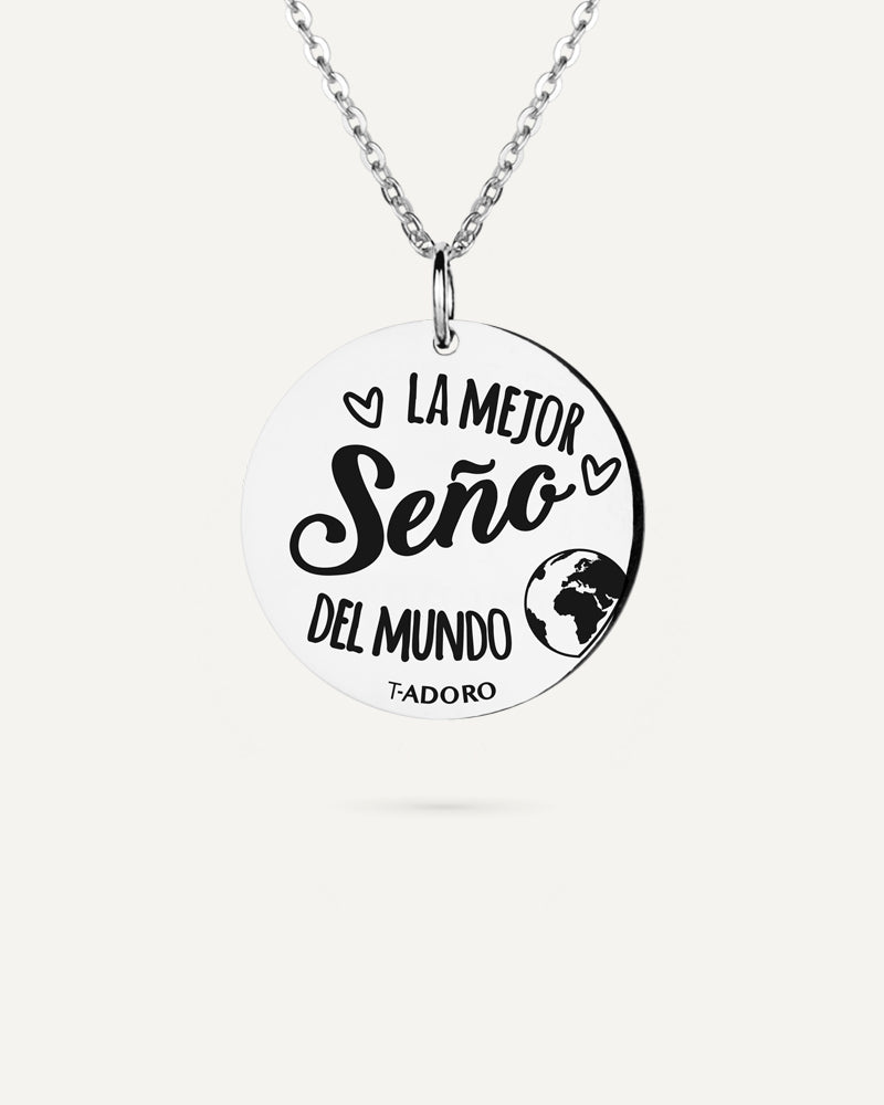 Collar "La mejor seño del mundo"