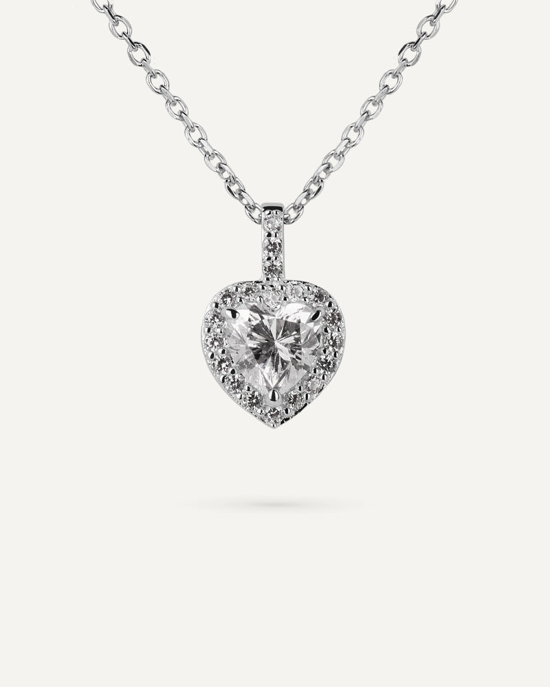 Collar BRILLIANT CUT en plata de ley y circonitas Excellence star cut.