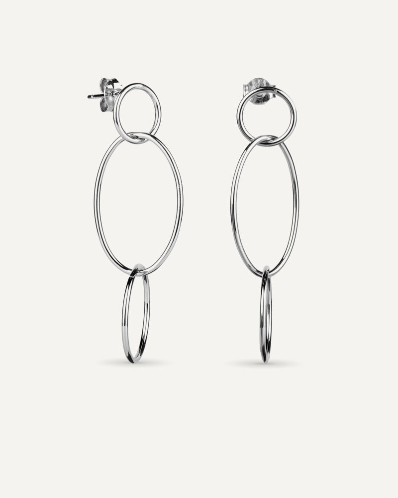Pendientes Plata Tres Aros