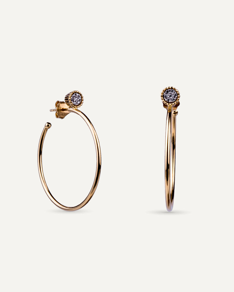 Pendientes Paris aros circonitas