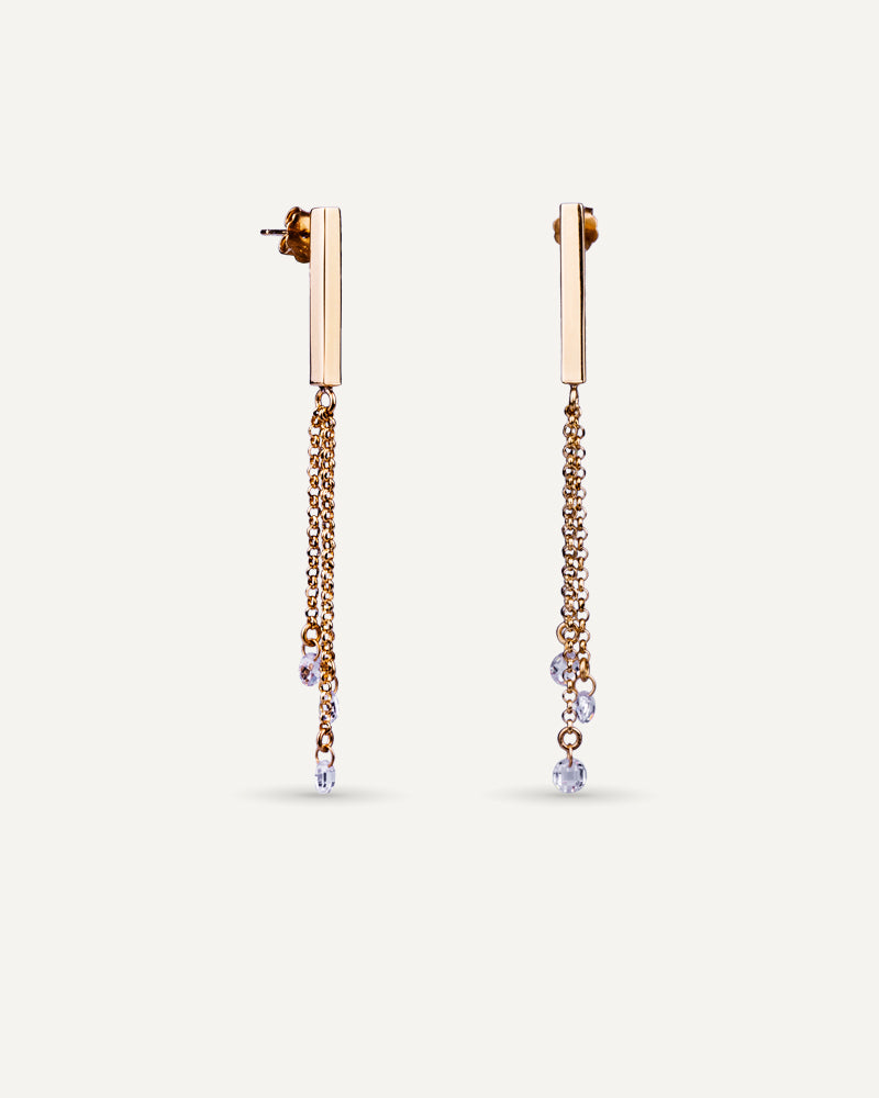 Pendientes Minimal Circonita