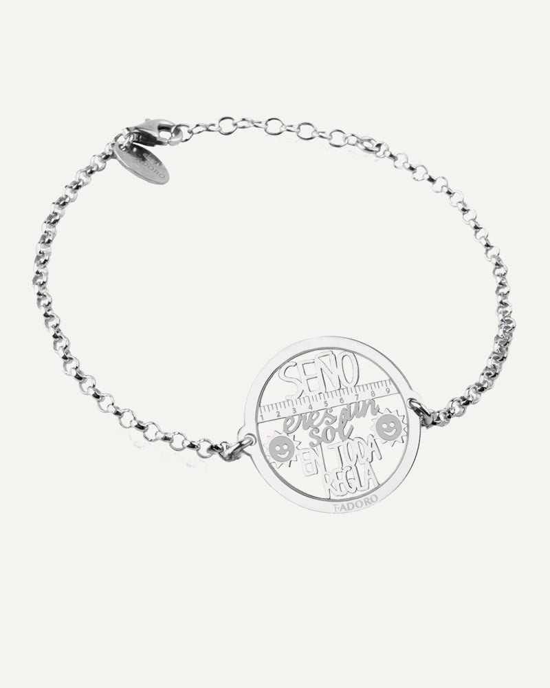 Pulsera "Seño eres un sol en toda regla"