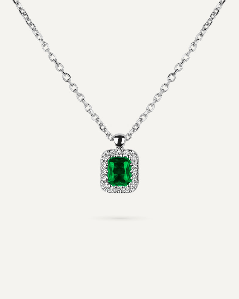 Collar BRILLIANT CUT en plata de ley y circonitas Excellence star cut.