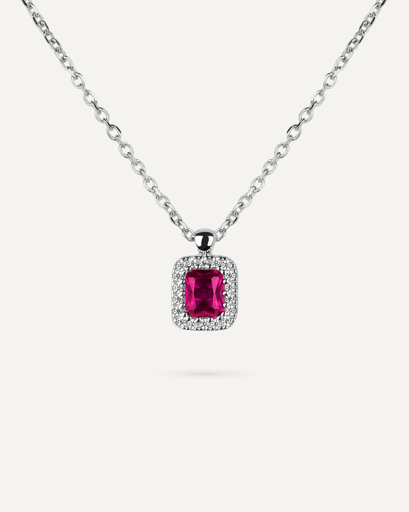 Collar BRILLIANT CUT en plata de ley y circonitas Excellence star cut.