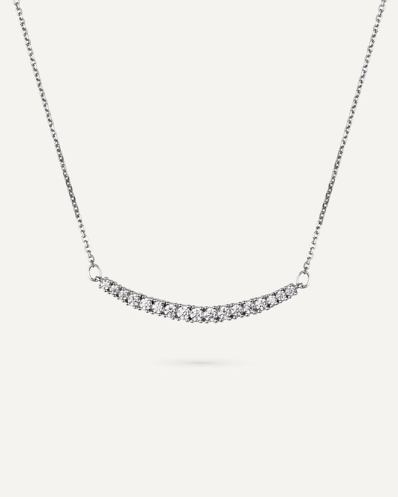 Collar BRILLIANT CUT en plata de ley y circonitas Excellence star cut.