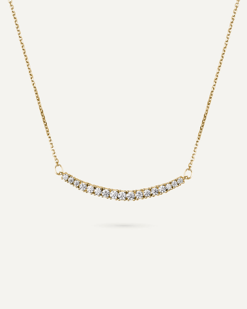 Collar BRILLIANT CUT en plata de ley y circonitas Excellence star cut.