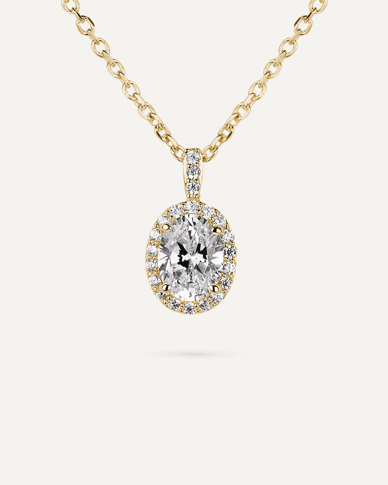 Collar BRILLIANT CUT en plata de ley y circonitas Excellence star cut.