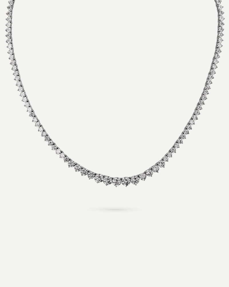 Collar BRILLIANT CUT en plata de ley y circonitas Excellence star cut.