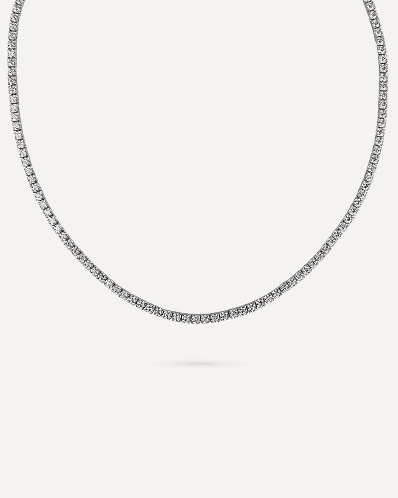 Collar BRILLIANT CUT en plata de ley y circonitas Excellence star cut.