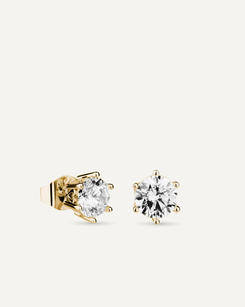 Pendientes garra con circonitas excellence star cut de 5´75mm
