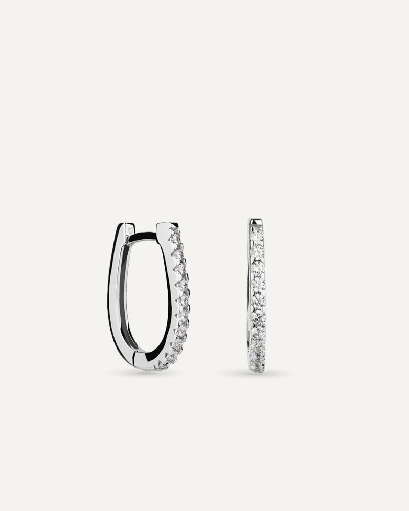 Pendientes BRILLIANT CUT en plata de ley y circonitas Excellence star cut.
