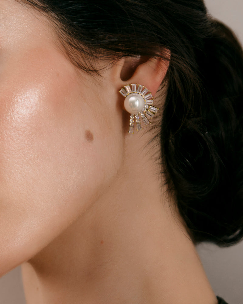 Pendientes BRILLIANT CUT en plata de ley y circonitas Excellence star cut.