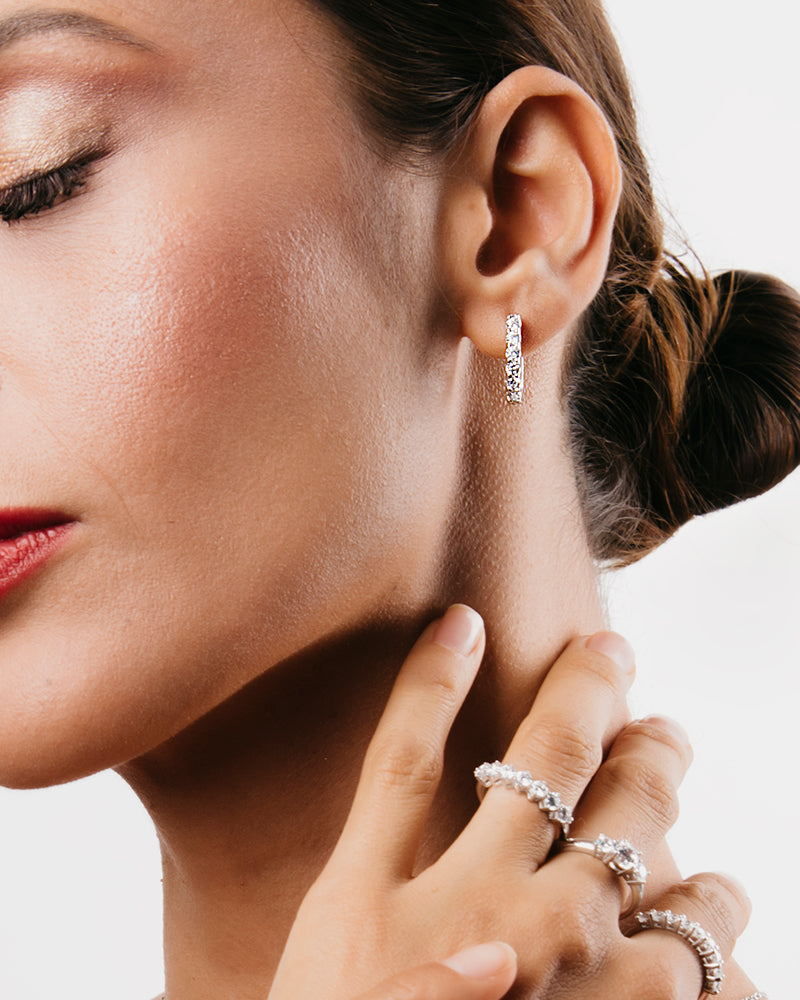 Pendientes brilliant cut con circonitas excellence star cut