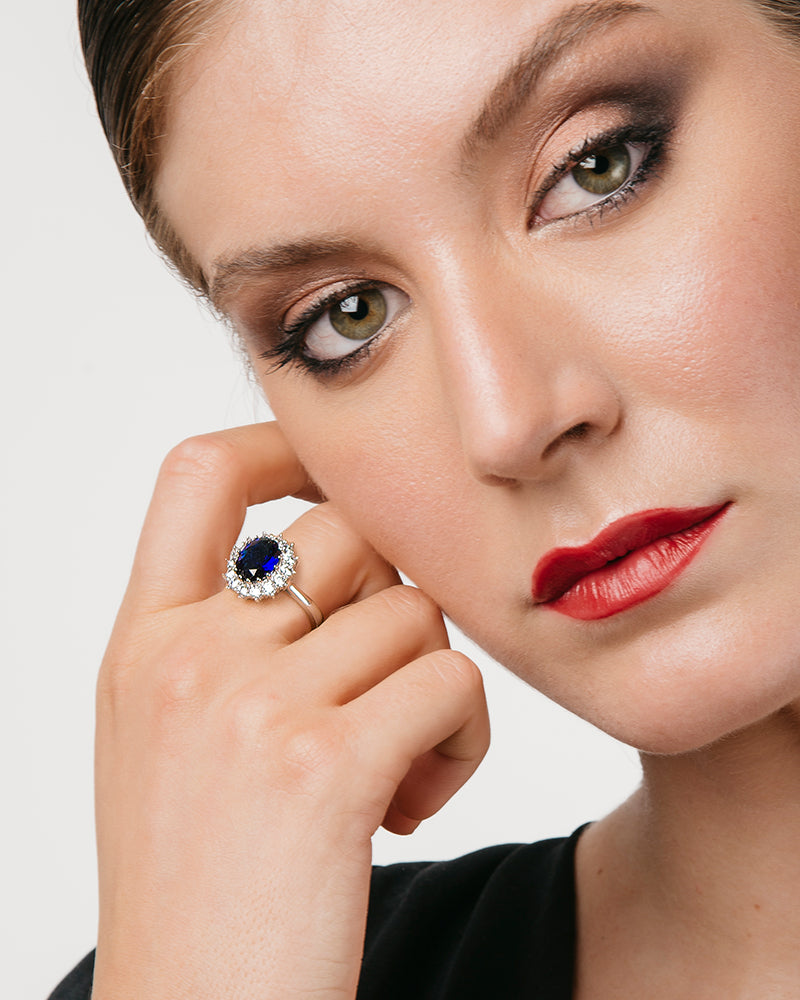 Anillo BRILLIANT CUT en plata de ley y circonitas Excellence star cut.