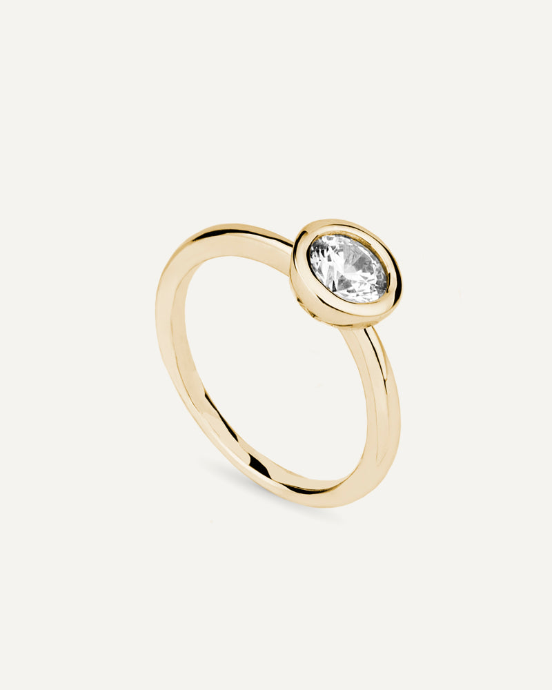 Solitario chatón con circonita excellence star cut de 6´25mm