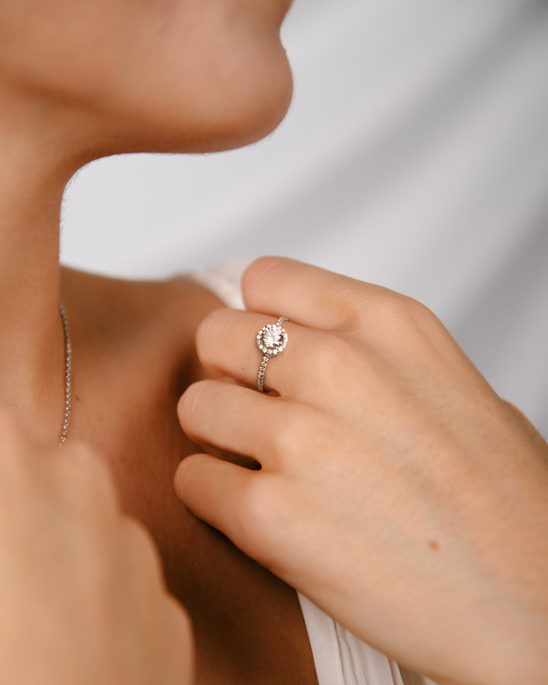 Solitario con circonitas excellence star cut de 6´25mm