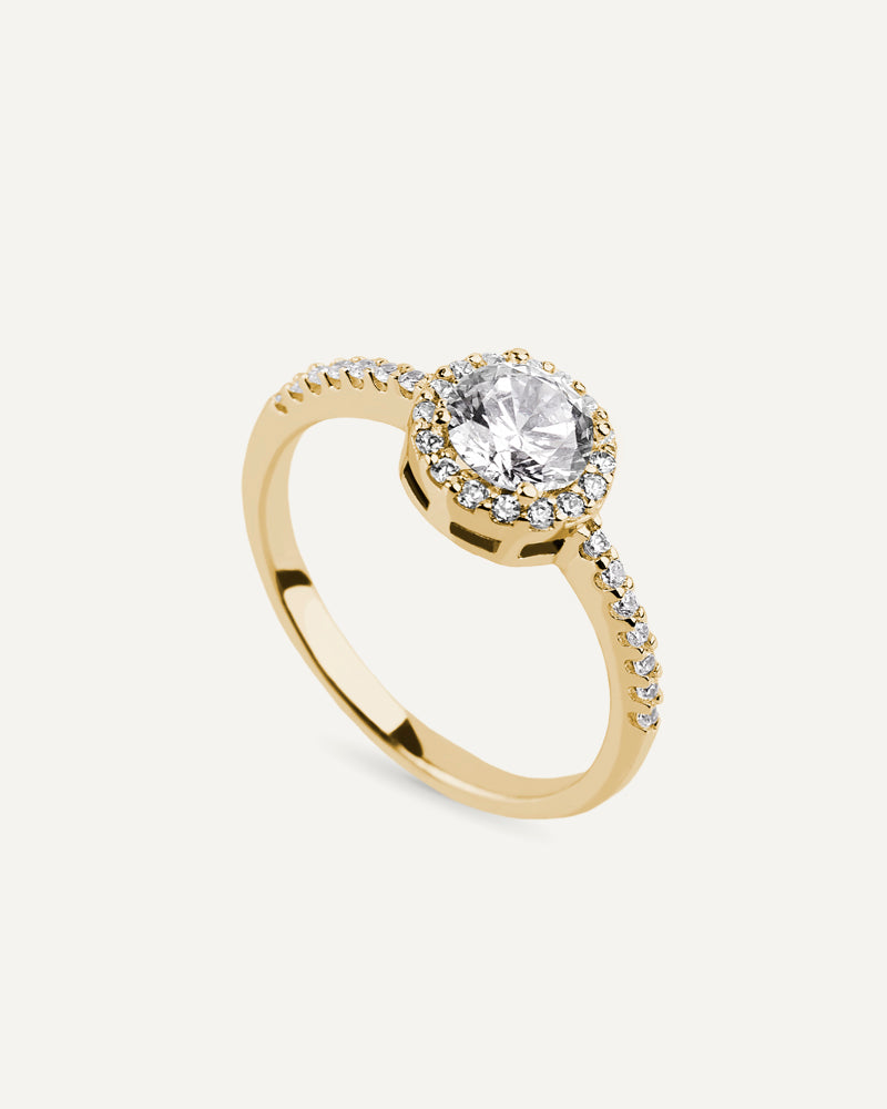 Solitario con circonitas excellence star cut de 6´25mm