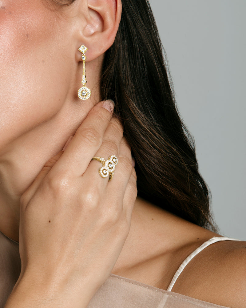 Anillo BRILLIANT CUT en plata de ley con circonitas Excellence star cut