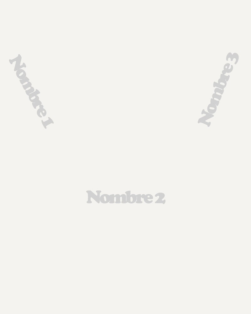 COLLAR PERSONALIZADO CON 3 NOMBRES EN PLATA DE LEY