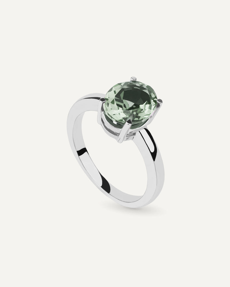 ANILLO OVAL AMATISTA VERDE