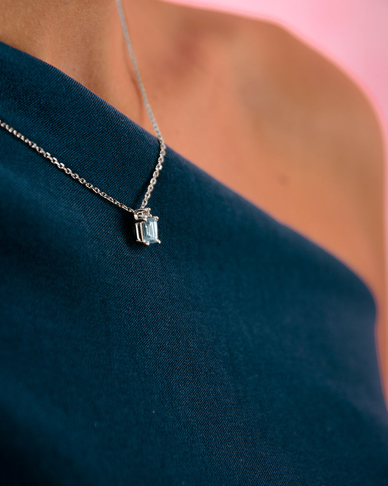 COLLAR TOPACIO SKY Y TOPACIO BLANCO