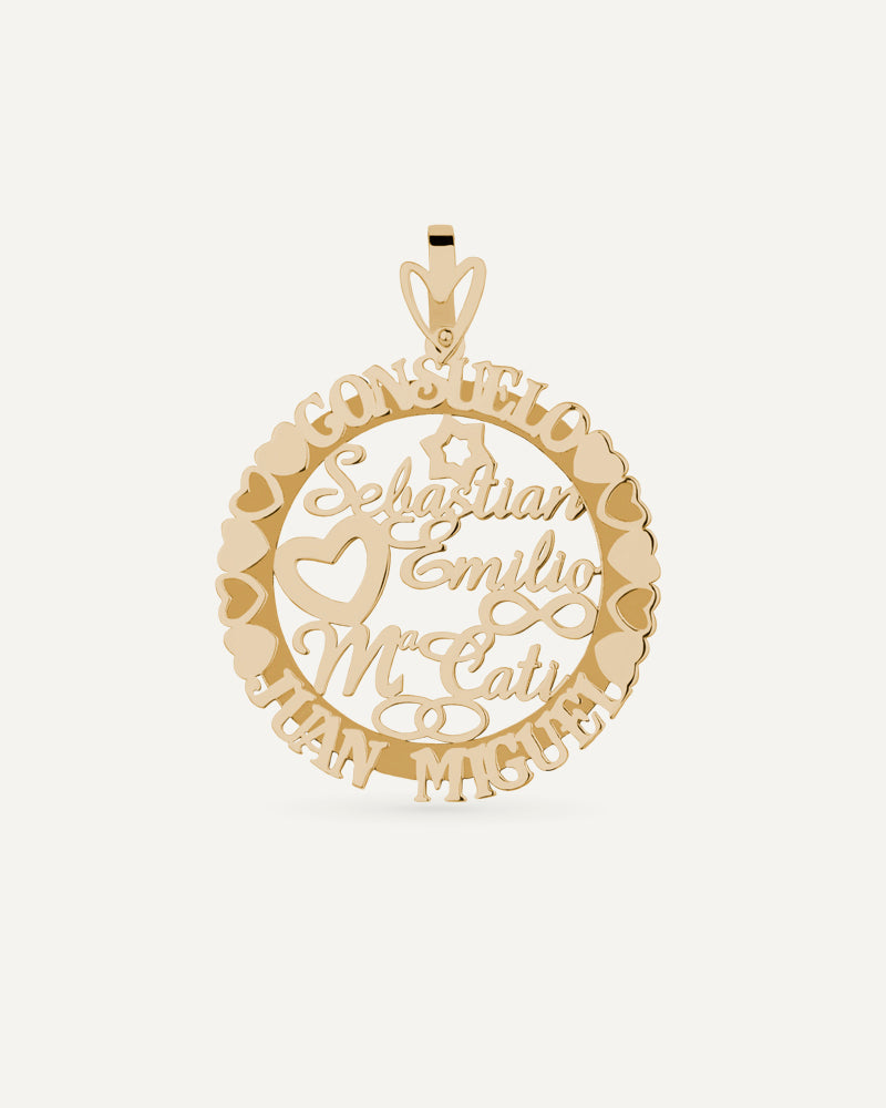 COLGANTE PERSONALIZADO DE 30MM EN ORO