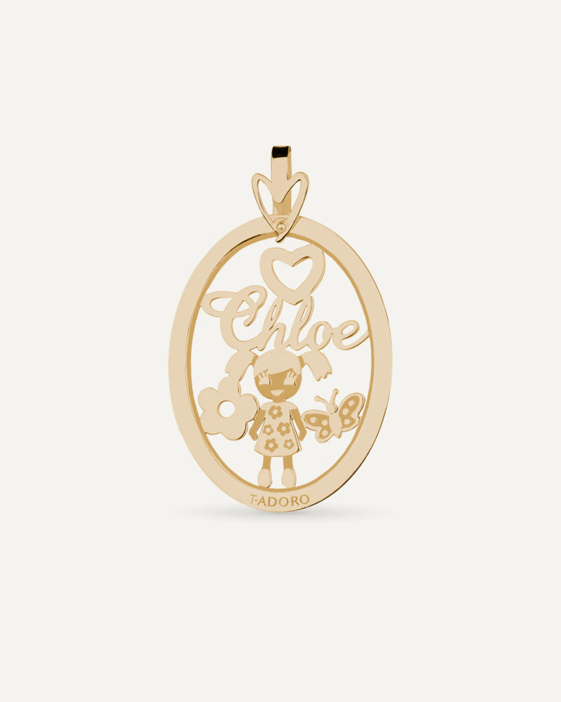 COLGANTE PERSONALIZADO DE 30x23MM EN PLATA