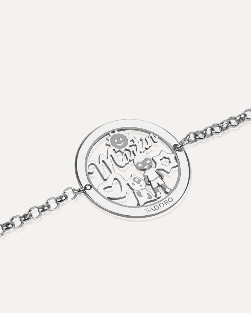 PULSERA PERSONALIZADA DE 20MM EN PLATA