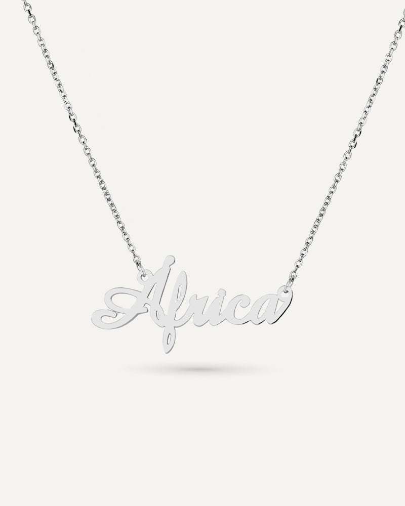 COLLAR PERSONALIZADO CON NOMBRE EN PLATA DE LEY