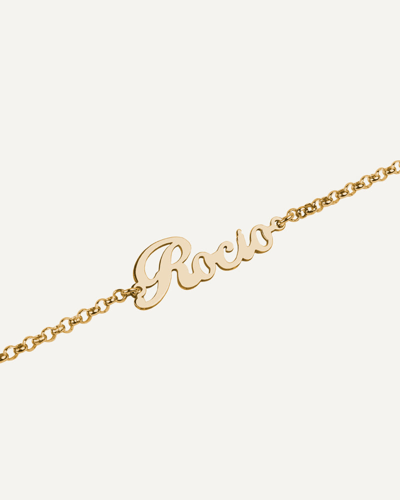 PULSERA PERSONALIZADA CON NOMBRE EN PLATA DE LEY