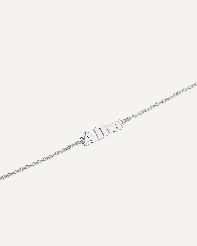 PULSERA PERSONALIZADA CON NOMBRE EN PLATA DE LEY