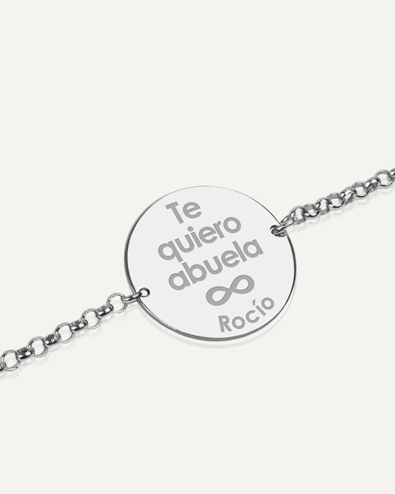 PULSERA PERSONALIZADA 20MM EN PLATA