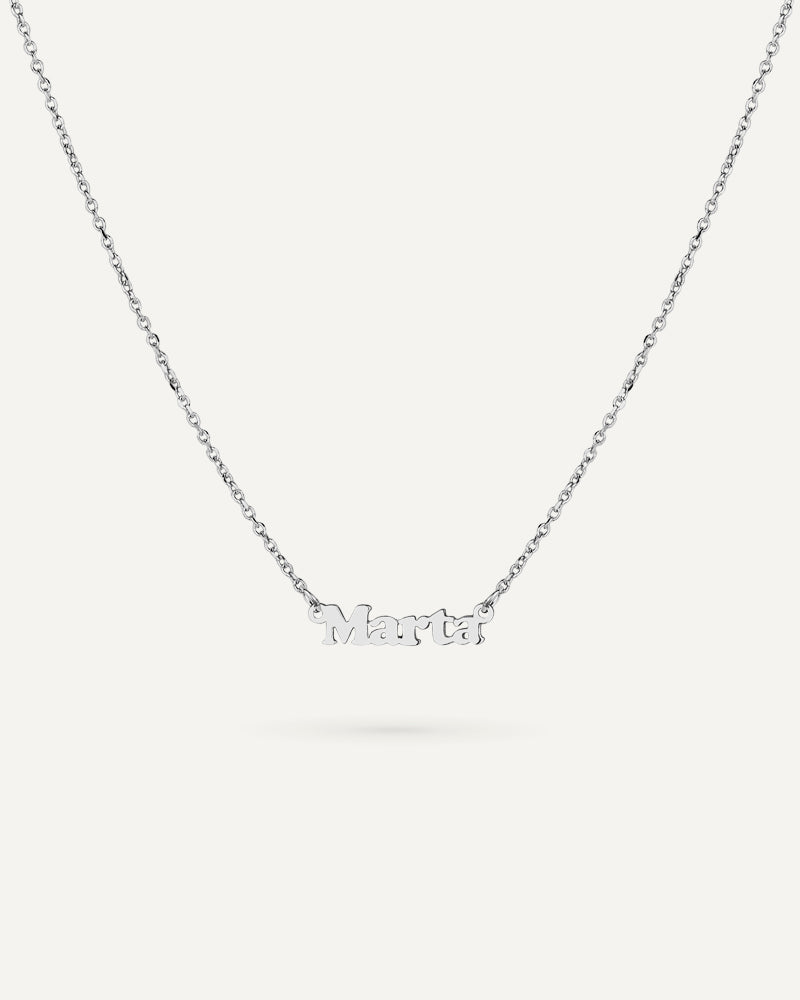 COLLAR PERSONALIZADO CON NOMBRE EN PLATA DE LEY