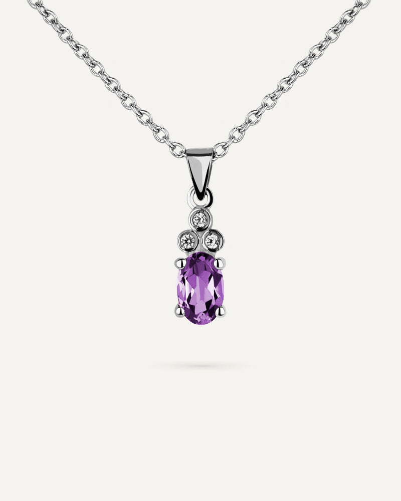 COLLAR AMATISTA TALLA OVAL