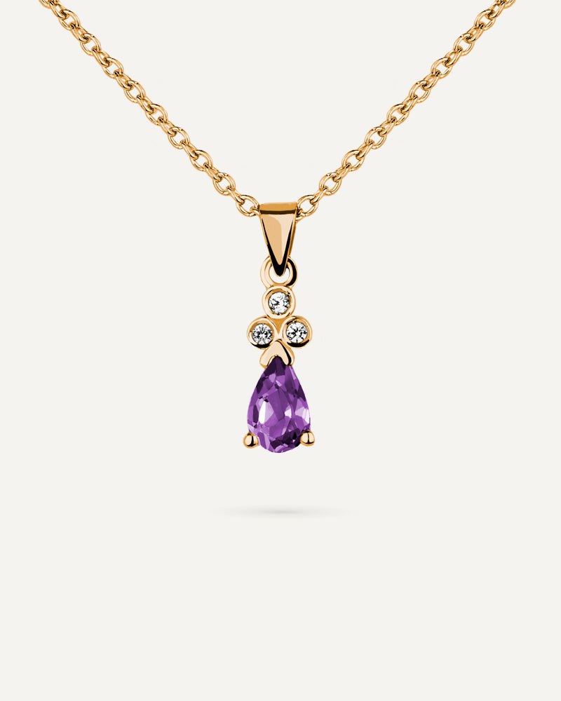 COLLAR AMATISTA TALLA PERILLA