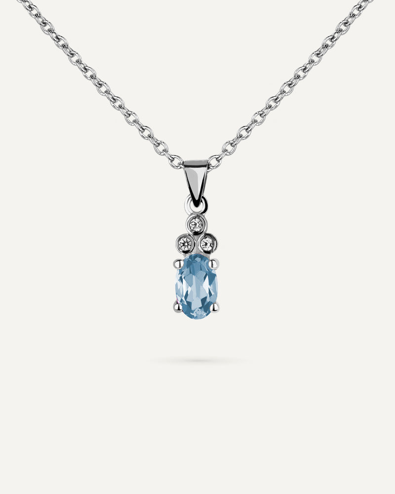 COLLAR TOPACIO SKY TALLA OVAL