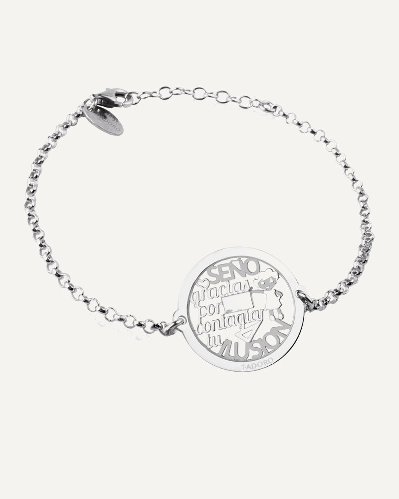 Pulsera "Seño gracias por contagiar tú ilusión"