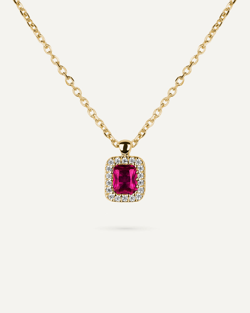 Collar BRILLIANT CUT en plata de ley y circonitas Excellence star cut.