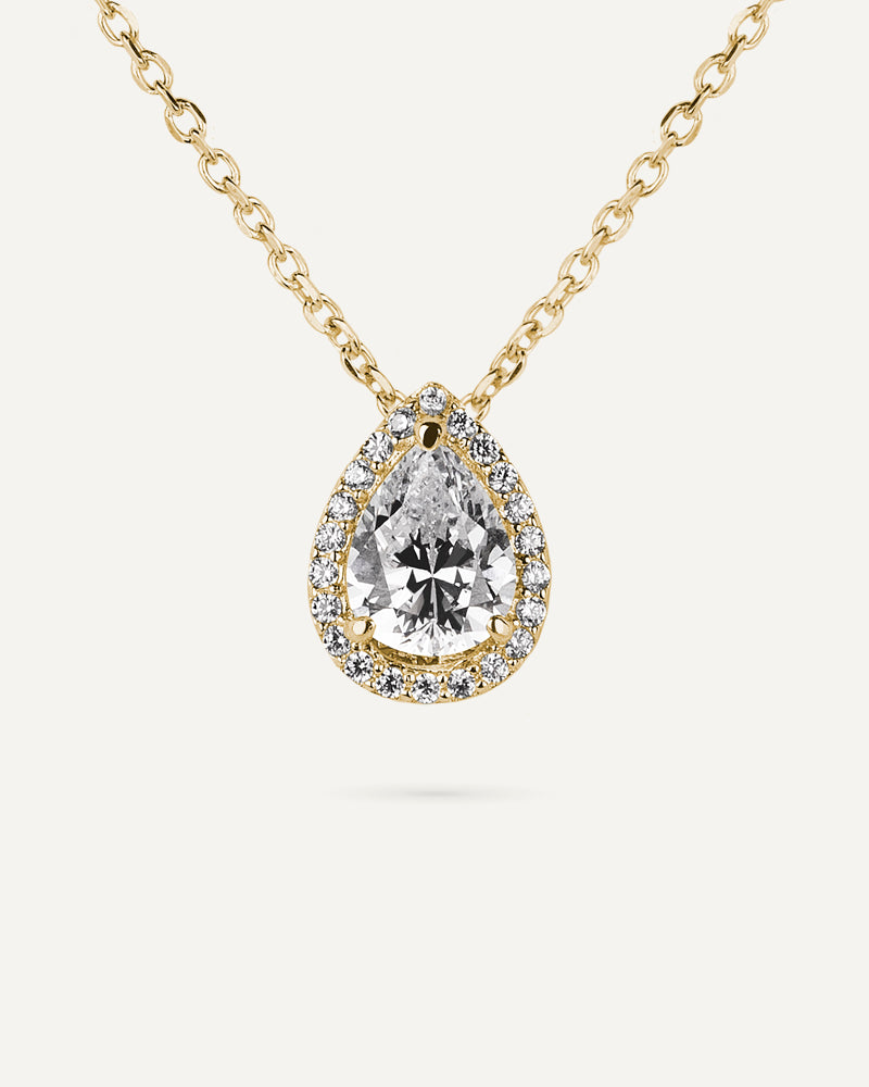 Collar BRILLIANT CUT en plata de ley y circonitas Excellence star cut.