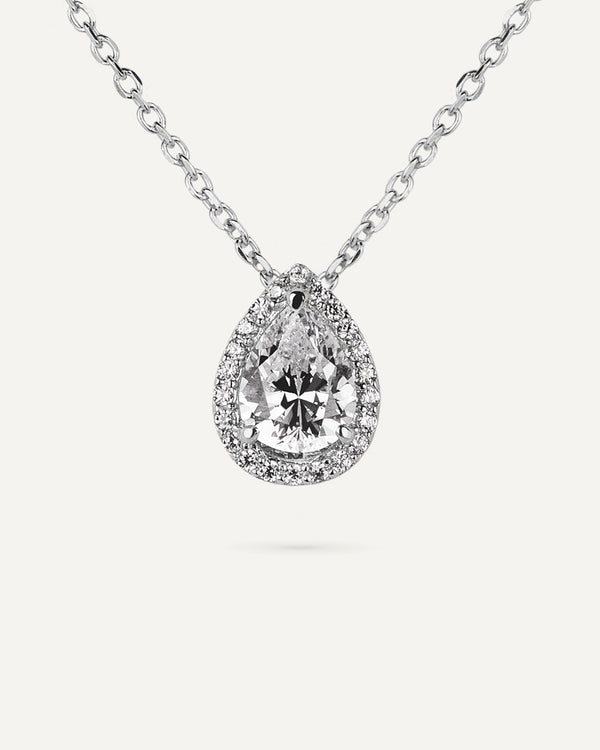 Collar BRILLIANT CUT en plata de ley y circonitas Excellence star cut.