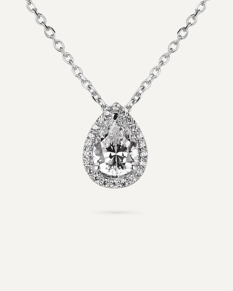 Collar BRILLIANT CUT en plata de ley y circonitas Excellence star cut.