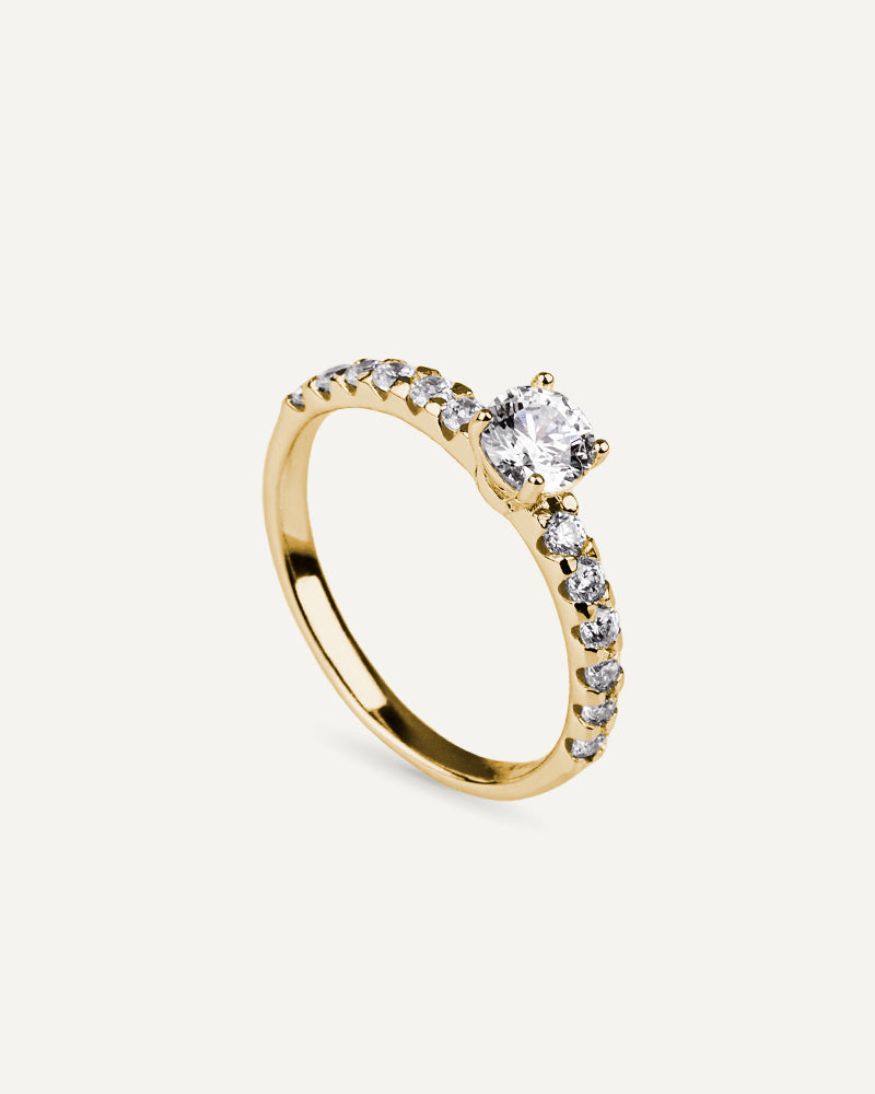 Media alianza brilliant cut con circonitas excellence star cut.