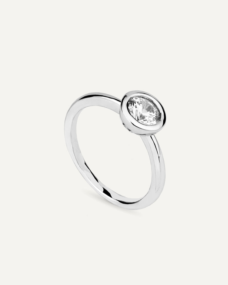 Solitario chatón con circonita excellence star cut de 6´25mm