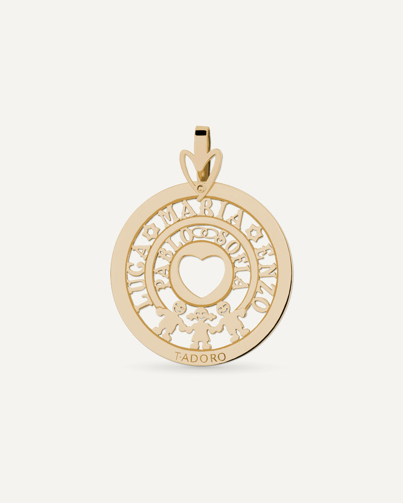 COLGANTE PERSONALIZADO DE 25MM EN ORO