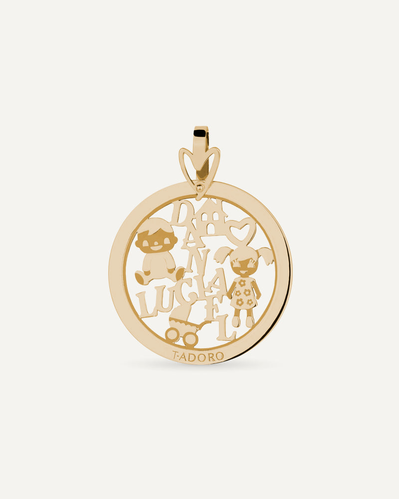 COLGANTE PERSONALIZADO DE 25MM EN ORO