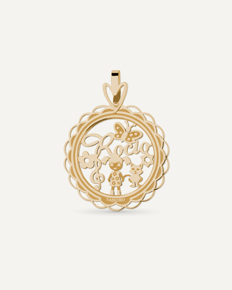 COLGANTE PERSONALIZADO DE 25MM EN ORO