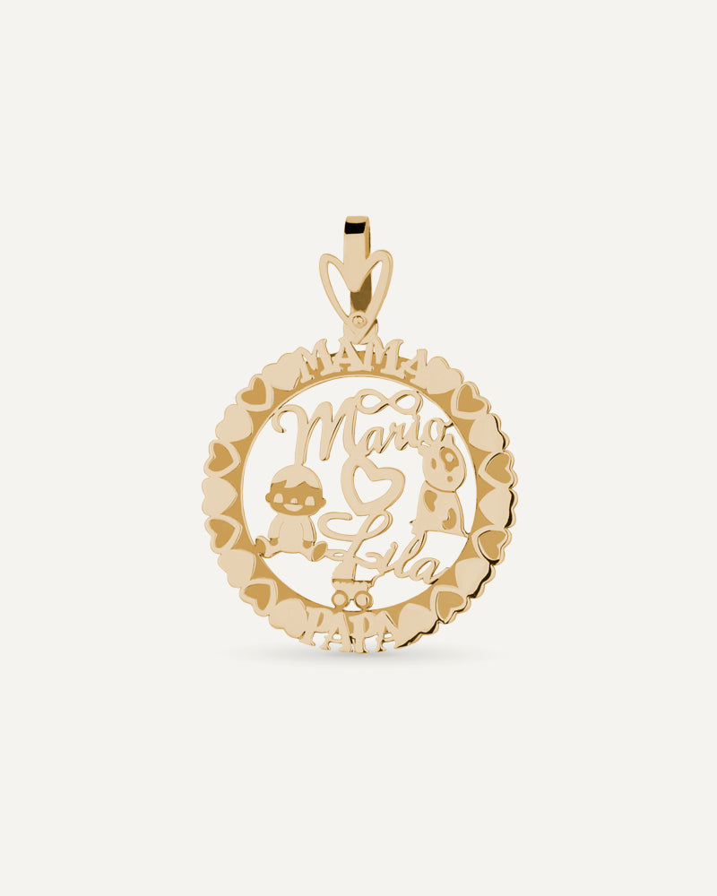 COLGANTE PERSONALIZADO DE 25MM EN ORO