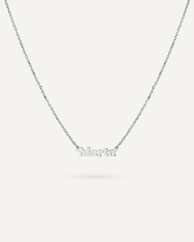COLLAR JUNIOR CON NOMBRE EN PLATA DE LEY