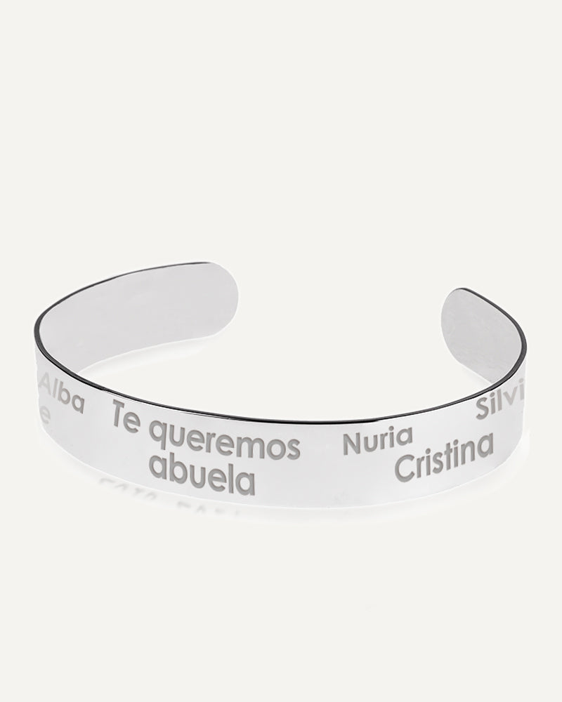 PULSERA PERSONALIZADA 12MM EN PLATA