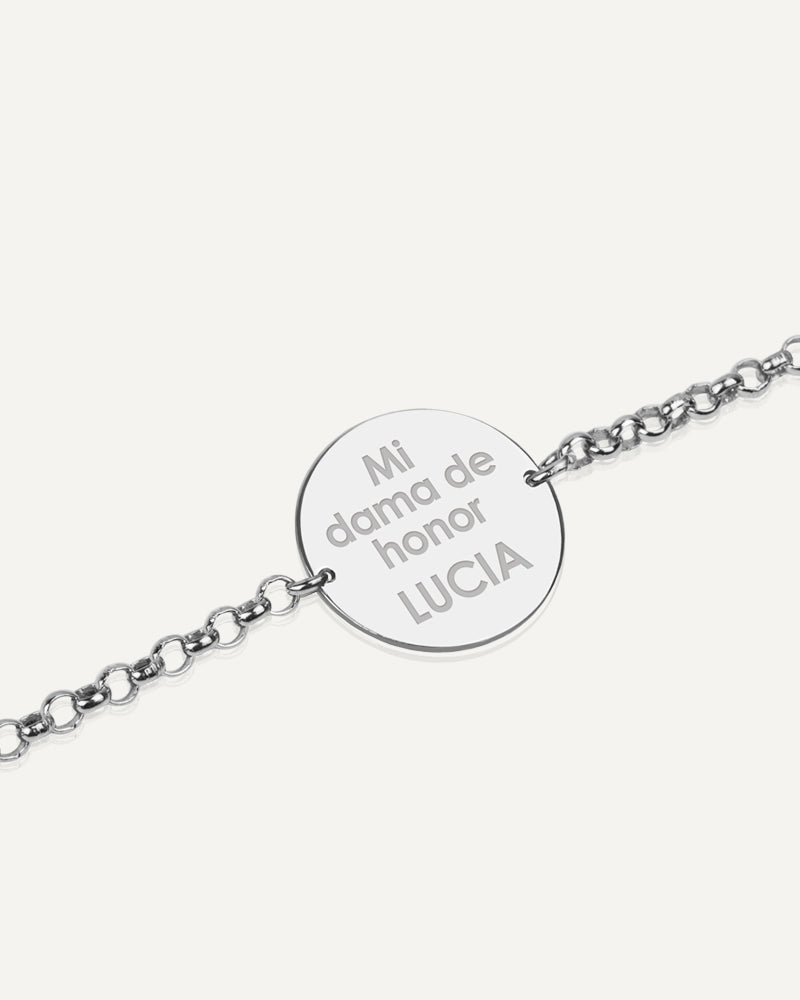 PULSERA PERSONALIZADA 15MM EN PLATA